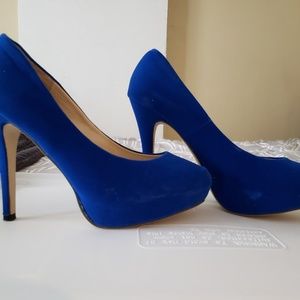 Royal blue heels